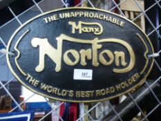 Norton Manx sign
