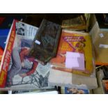 Two boxes of vintage jigsaw puzzles on various themes