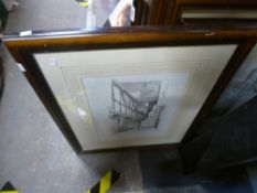 7 glazed and framed pencil drawings of various Winchester buildings by artist Gordon Home 1878-1969