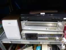 A selection of SONY, Hi Fi equipment including turntable, tuner and cassette deck separates