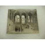 A folio containing a miscellaneous selection of nineteenth century engravings and lithographs