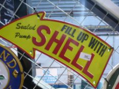 Large shell arrrow sign