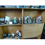 Country Artists; a quantity of bird figurines and similar