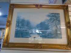 Three framed and glazed prints, one titled 'A view near the roode sand pass at the Cape of Good