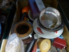 Four boxes of mixed china and collectables