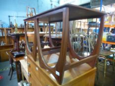 Two 1970s square coffee tables