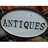 Large antique sign