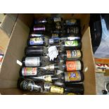 10 vintage sealed beer bottles, Whitbread, etc