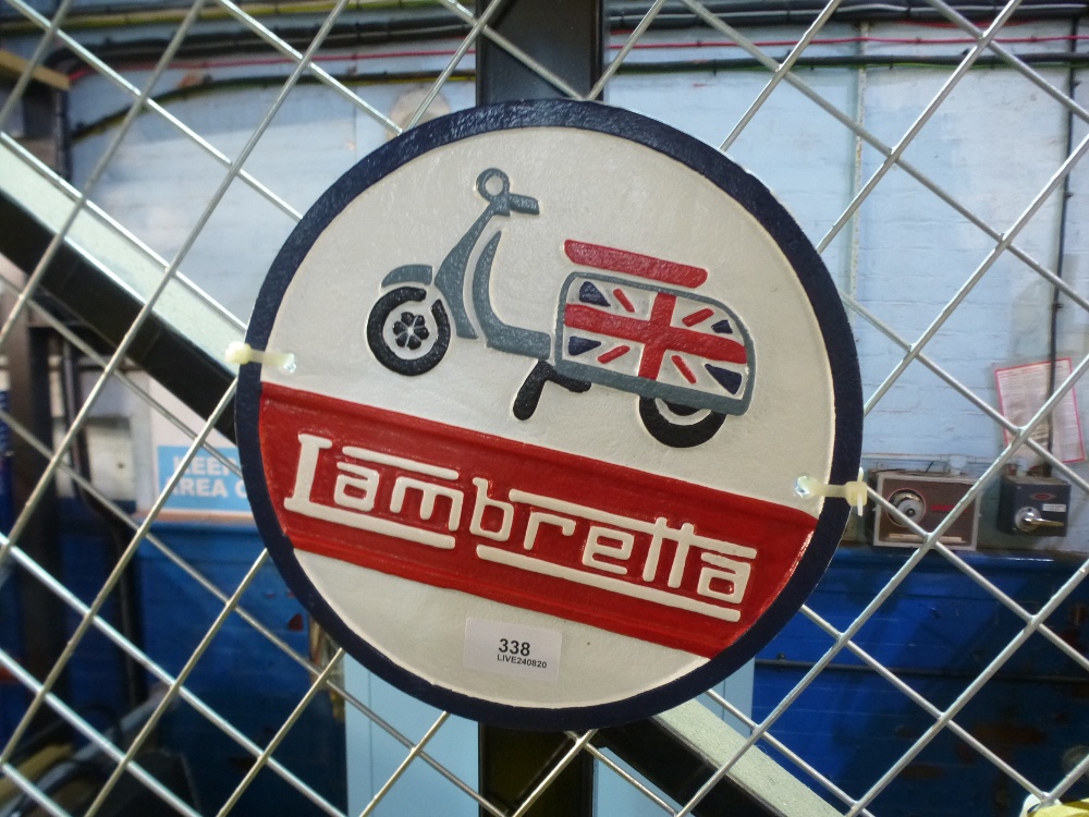 Lambretta plaque