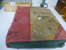 A Victorian postcard album, mainly comical and topographical, 295 approx