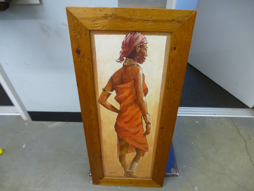 Two framed prints of African ladies - Image 2 of 3