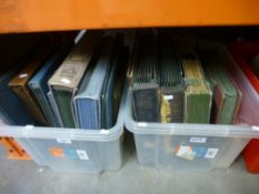 Two boxes of 78s in folders