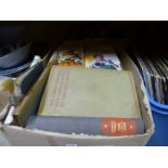 Two boxes of mixed hardback and softback books