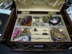 A large quantity of costume jewellery and similar