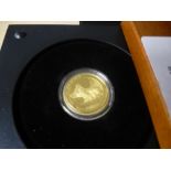 2015 Australian Koala Gold one quarter oz proof coin, with certificate, in presentation case and box