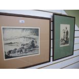 EDNEST HERBERT WHYDALE - The Clench Pit, original etching, pencil signed, 9½ x 12". Provenance