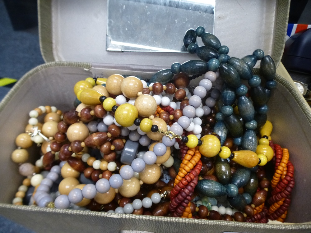 A quantity of costume jewellery, mainly necklaces