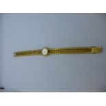 18ct yellow gold ladies 'Cyma' wristwatch, marked 750, total weight approx 34g