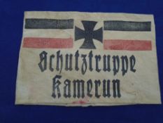 Pre WW1 Style Imperial German "Protection Force Cameroon" Armband