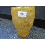 Vintage Amber glass vase