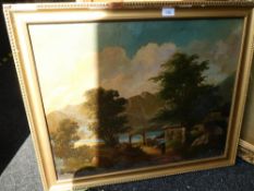 Two antique landscape oils