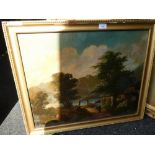 Two antique landscape oils