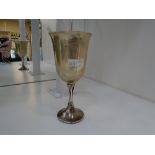 A possibly Scandinavian silver goblet stamped 'S925', with other markings, interesting items, weight