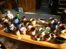 A quantity of Ewenny pottery items and similar