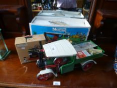 A MAMOD S.W.I. steam wagon in original box - appears unused - and a boxed MAMOD SP1 steam engine