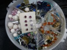 A selection of costume jewellery and collectables to include necklaces, 1/2 penny pendant, tie