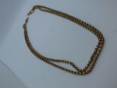 9ct yellow gold double row belcher choker necklace, 41cm, weight approx 18.3g, marked 9ct