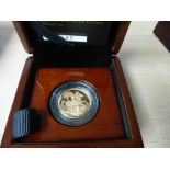 2015 UK New Portrait Gold Proof Sovereign, with certificate, in presentation box