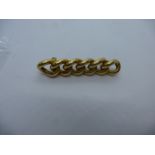 18ct Yellow gold knot design brooch, marked 18, approx 5cm, weight approx 6.8g
