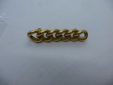 18ct Yellow gold knot design brooch, marked 18, approx 5cm, weight approx 6.8g