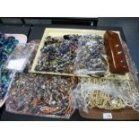 A quantity of costume jewellery, mainly necklaces and sundry