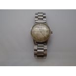 Vintage Gents stainless steel Omega Seamaster wristwatch, with stainless bracelet, champagne face