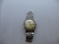 Vintage gents 'OMEGA' Seamaster, on stainless steel OMEGA strap, ticking