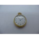 18ct yellow gold ladies pocket watch, 'Jays 366 Essex Road, N' 101241, maker GS, stamped 18.