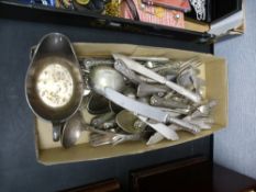 A small quantity of of plated cutlery and sundry