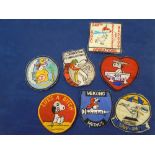 7 x Vietnam War Style "Snoopy" Patches