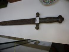 An 1830 short sword with brass grip