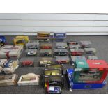 A quantity of die cast boxed vehicles, by mixed manufacturers