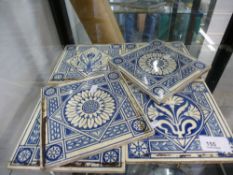 Six Minton Hollins & Co patent tiles