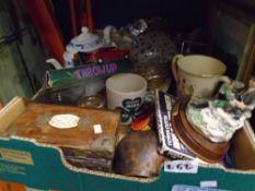 A large selection of eclectic items to include model cars, china figures and other china items,