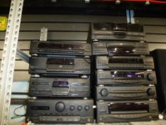 A quantity of Kenwood separate HiFi equipment to include turntable, tape player, CD player, tuner,