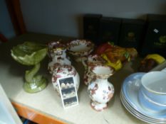 A small quantity of Doulton tableware, Mason ware to include jugs, bowls, and Royal Doulton figures,