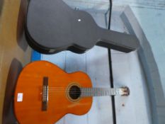 Yamaha G.220A accounstic guitar, with hard carry case