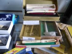 A 1910 Queen Mary clay pipe, Masonic clay pipe, and one other, plus five 1953 Coronation pens