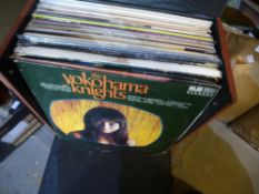 A box of vintage LPs mixed genre