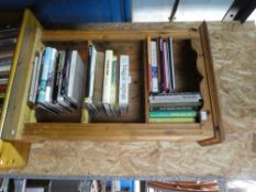 Two waxed pine open bookcases